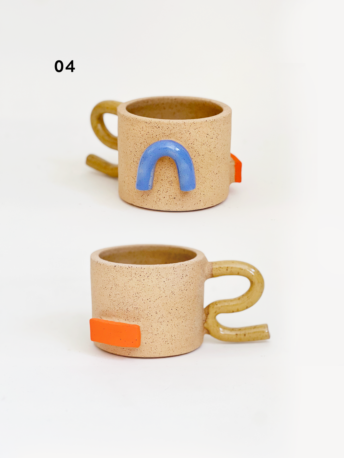 COLOR & SHAPE PAUSE sculptural mugs and vessels