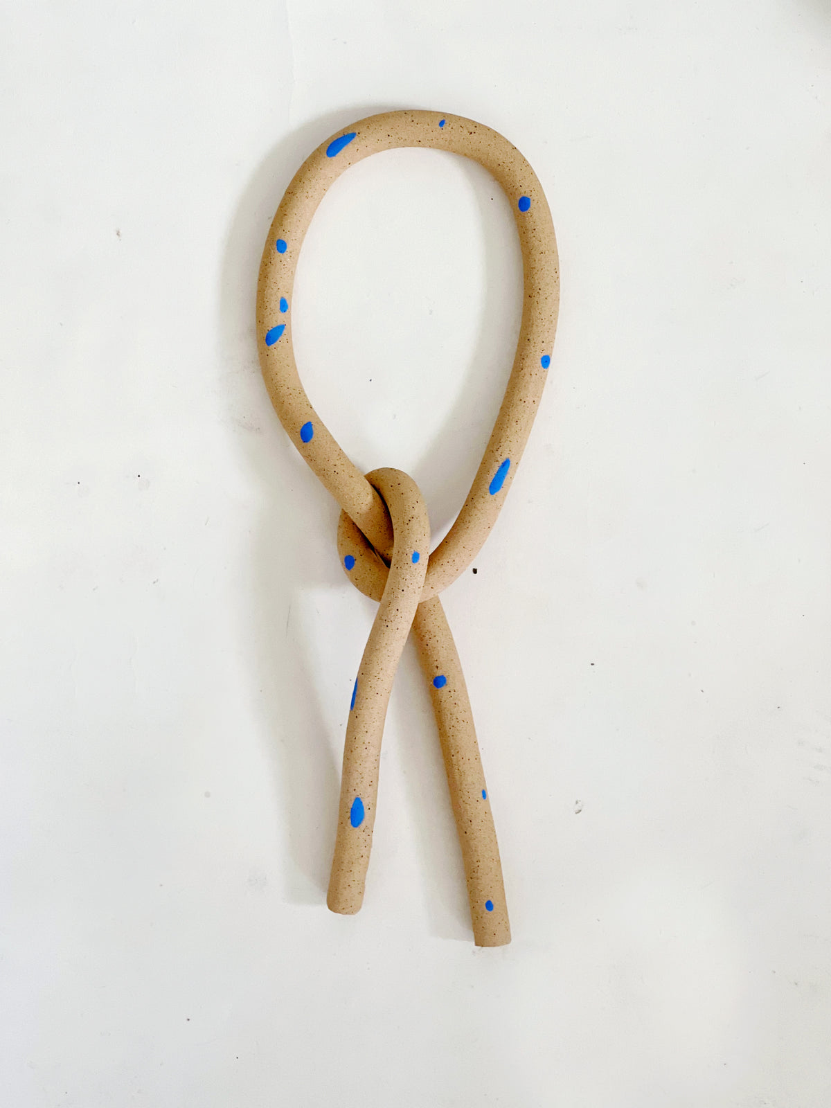 Clay Object 97- Dots Chill Handmade and Hand-painted Ceramics Knot Wall Hanging