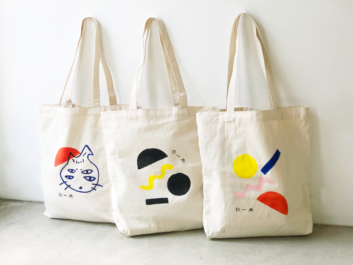 Hand Painted Blocks Tote Bag
