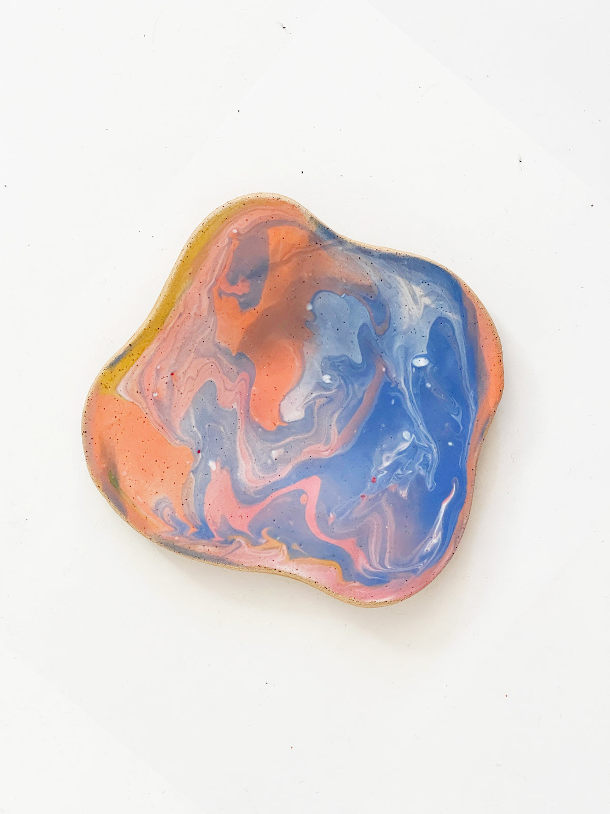 Cosmic! Marble 10oz Hand-painted and Handmade ceramics mug / plate