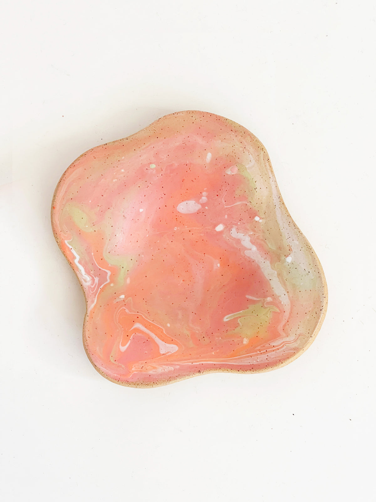Cosmic! Marble 10oz Hand-painted and Handmade ceramics mug / plate
