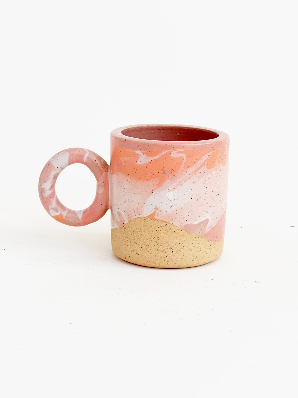 Cosmic! Marble 10oz Hand-painted and Handmade ceramics mug / plate