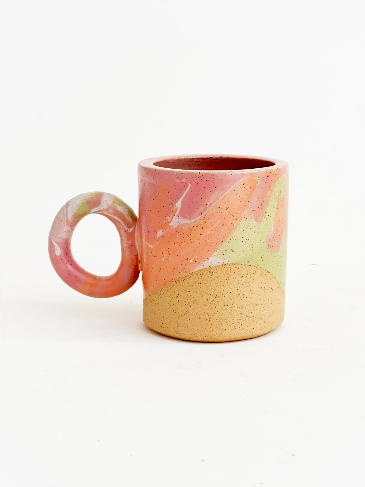 Cosmic! Marble 10oz Hand-painted and Handmade ceramics mug / plate