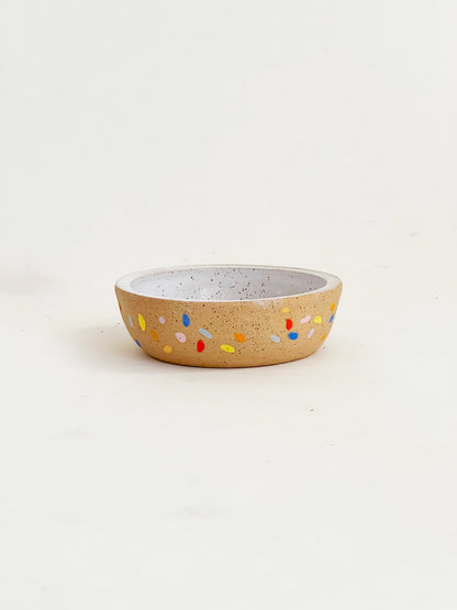 Hand-Painted Shallow Bowl and Plate
