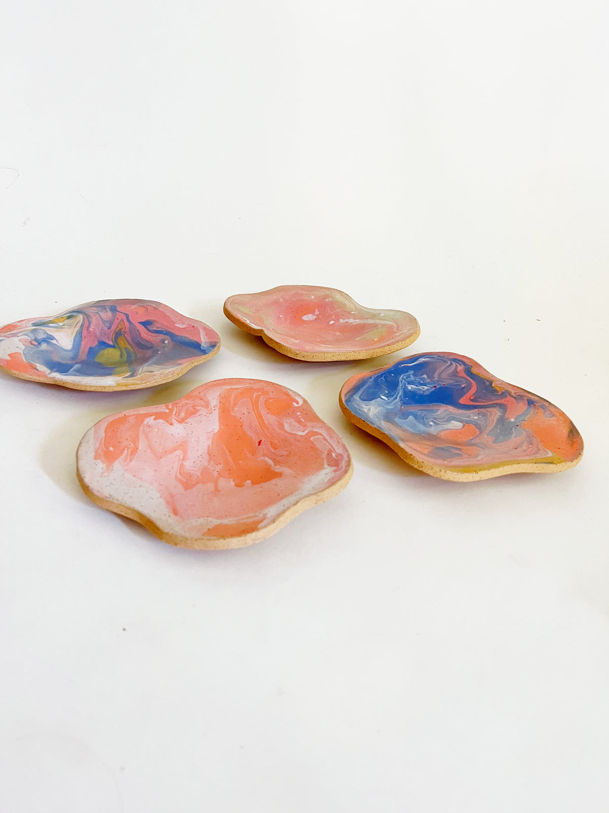 Cosmic! Marble 10oz Hand-painted and Handmade ceramics mug / plate