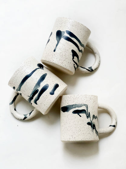 Large Matte Soft Clouds Handmade Ceramics Mug