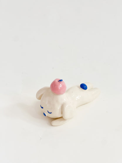 "Something Little" Project 02- Little Four eyes and friends Handmade and Hand-painted Ceramics Sculpture