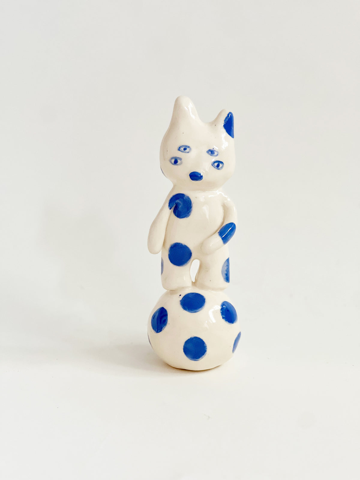 "Something Little" Project 02- Little Four eyes and friends Handmade and Hand-painted Ceramics Sculpture