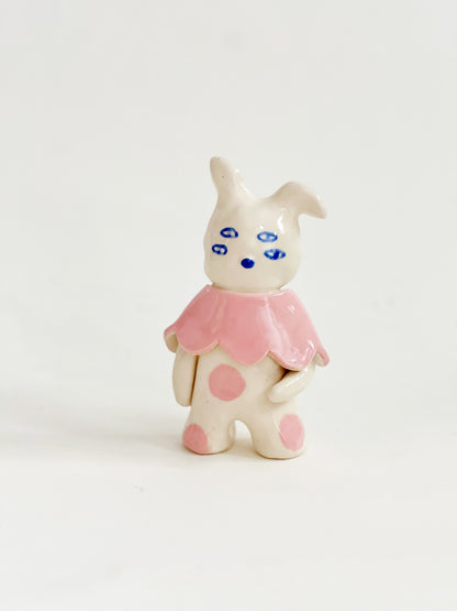 "Something Little" Project 02- Little Four eyes and friends Handmade and Hand-painted Ceramics Sculpture