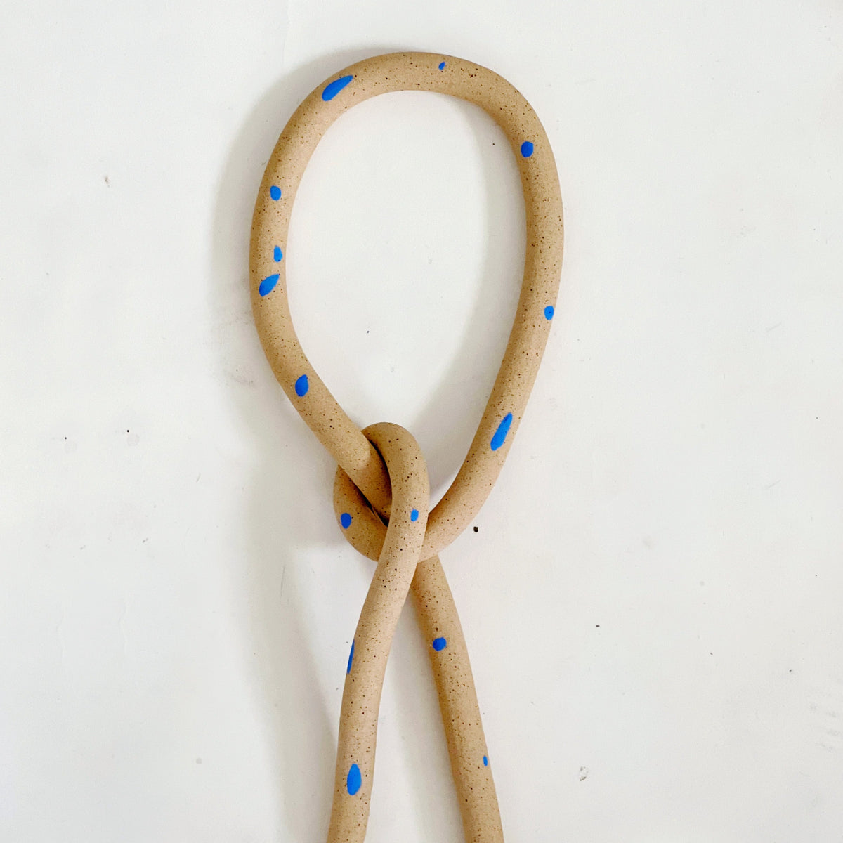 Clay Object 97- Dots Chill Handmade and Hand-painted Ceramics Knot Wall Hanging