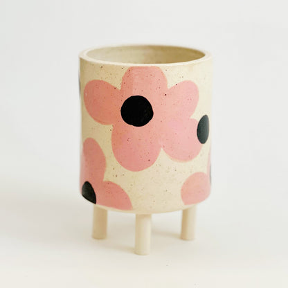 6.5" Handmade and Hand-painted Ceramics Planter Planter