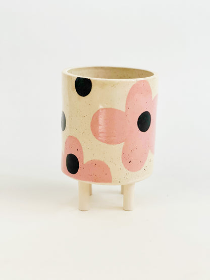 6.5" Handmade and Hand-painted Ceramics Planter Planter