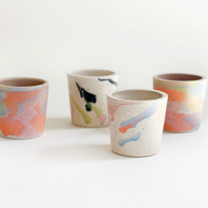 Bright Marbled Sorbet Cup