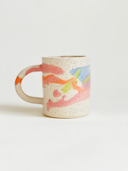 Large Matte Soft Clouds Handmade Ceramics Mug