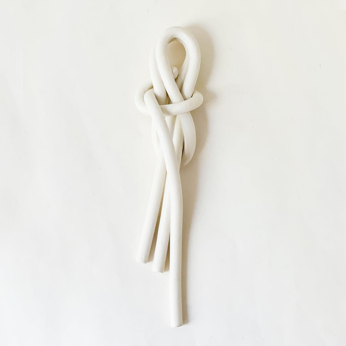 Clay Object 75- Matte White Knots