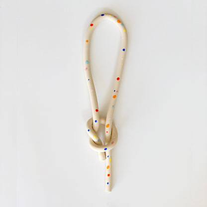 Clay Object 26 - Long Sprinkles Knot