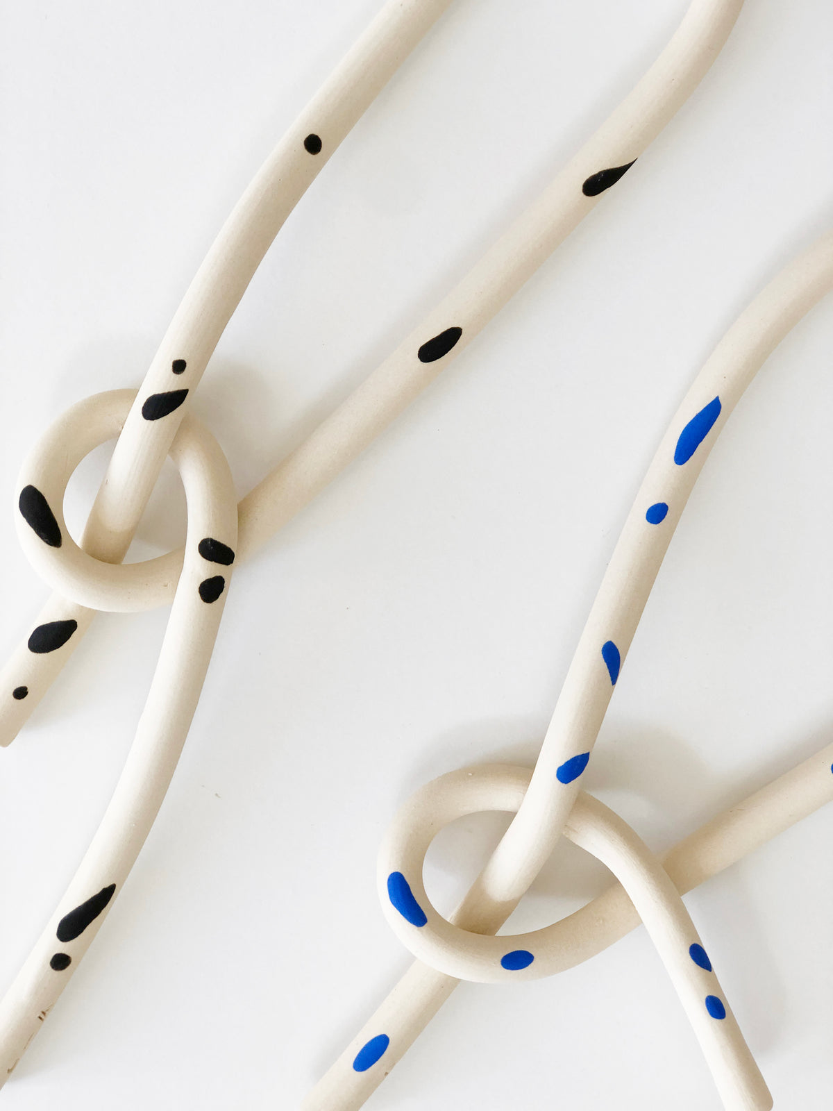 Clay Object 25 -  Dots Long Knot