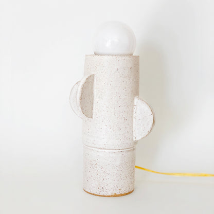 Matte White Cactus Table Lamp - Made to Order